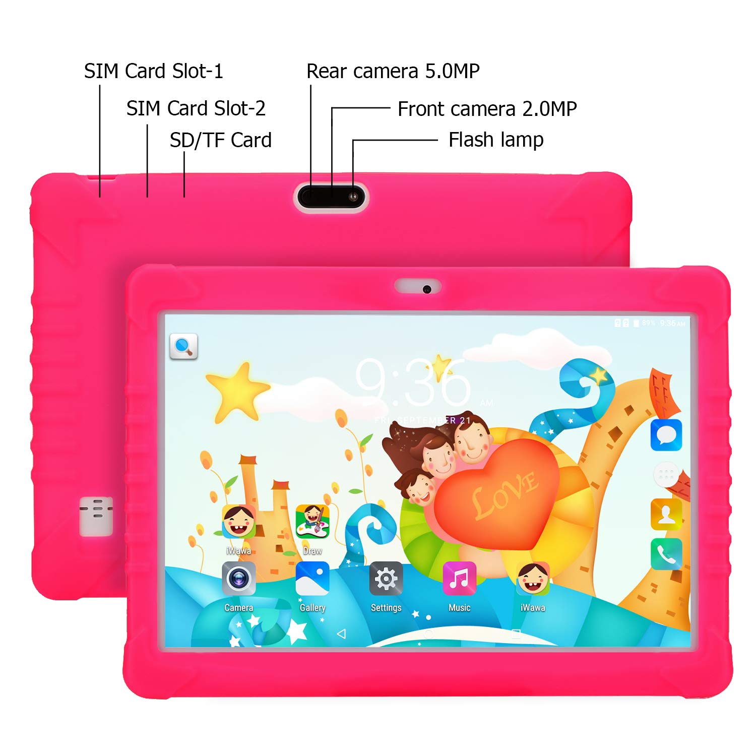 10.1" Android 10.0 Quadcore Kids Smart Tablet- USB Rechargeable_6