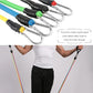 11 Pcs Fitness Exercising Pulling Rope Latex Resistance Bands_5
