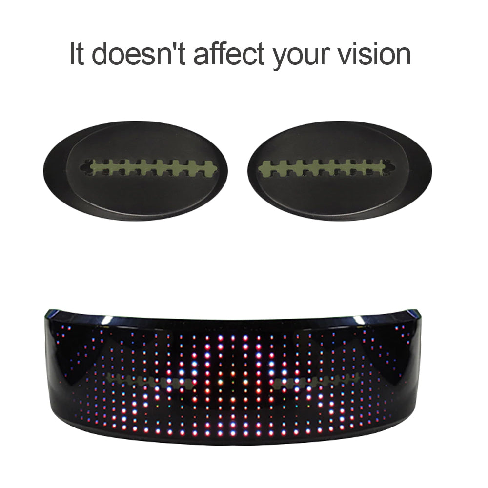 USB Rechargeable LED Luminous Eye Glasses Electronic Visor_7
