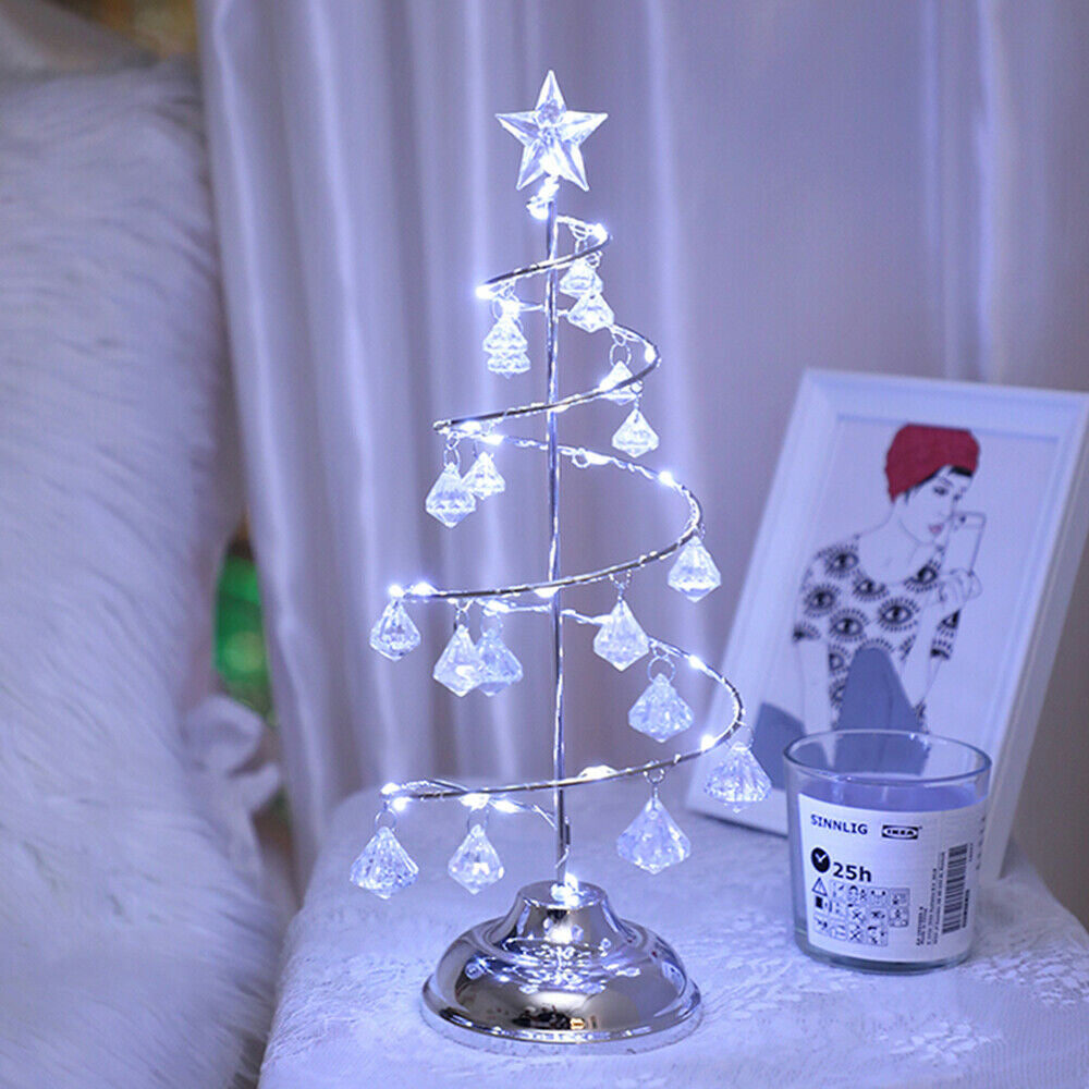 Battery Operated Christmas tree Table Lamp Display Stand_4