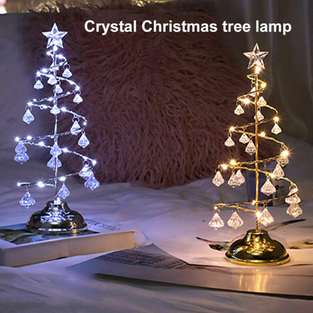 Battery Operated Christmas tree Table Lamp Display Stand_9