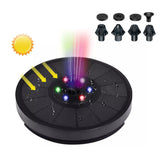 Solar Powered Water Fountain Pump with Decorative LED Lights_0