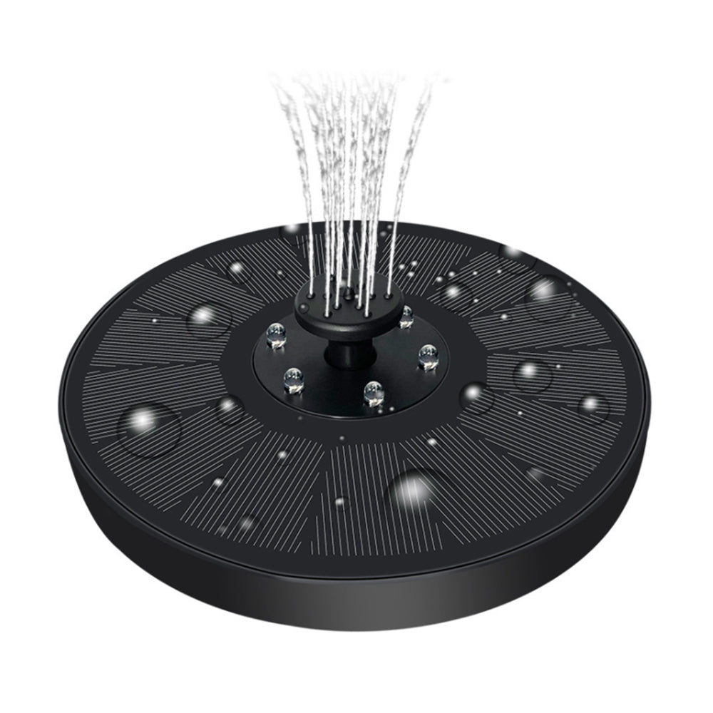 Solar Powered Water Fountain Pump with Decorative LED Lights_3
