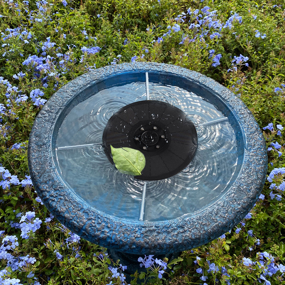 Solar Powered Water Fountain Pump with Decorative LED Lights_4
