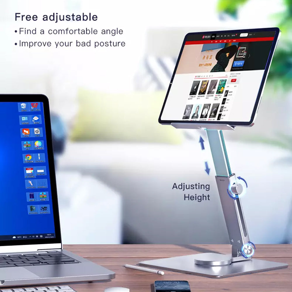 Aluminum Multi-Angle Portable and Adjustable Tablet Holder_7