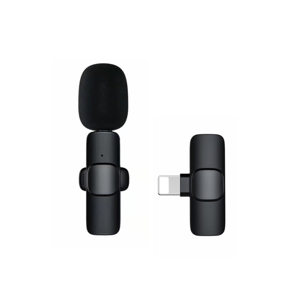 Rechargeable Wireless Mini Plugged-in Microphone Lapel with Clip_4