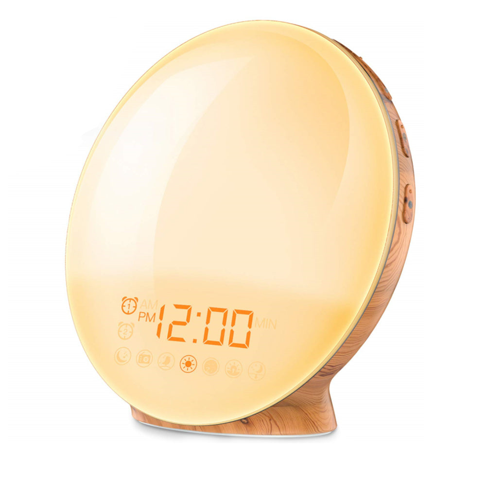 Plugged-in Wake Up Sunrise Simulation Alarm Clock for Kids_2