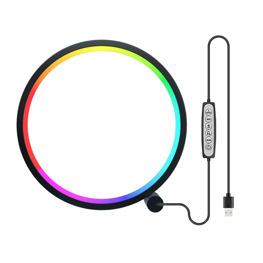 USB Powered RGB App Control Musical Atmosphere Circular Room Light_4