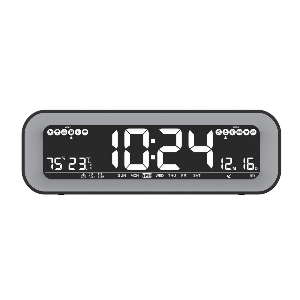 USB Interface Large Screen Digital Alarm Clock and Charger_3