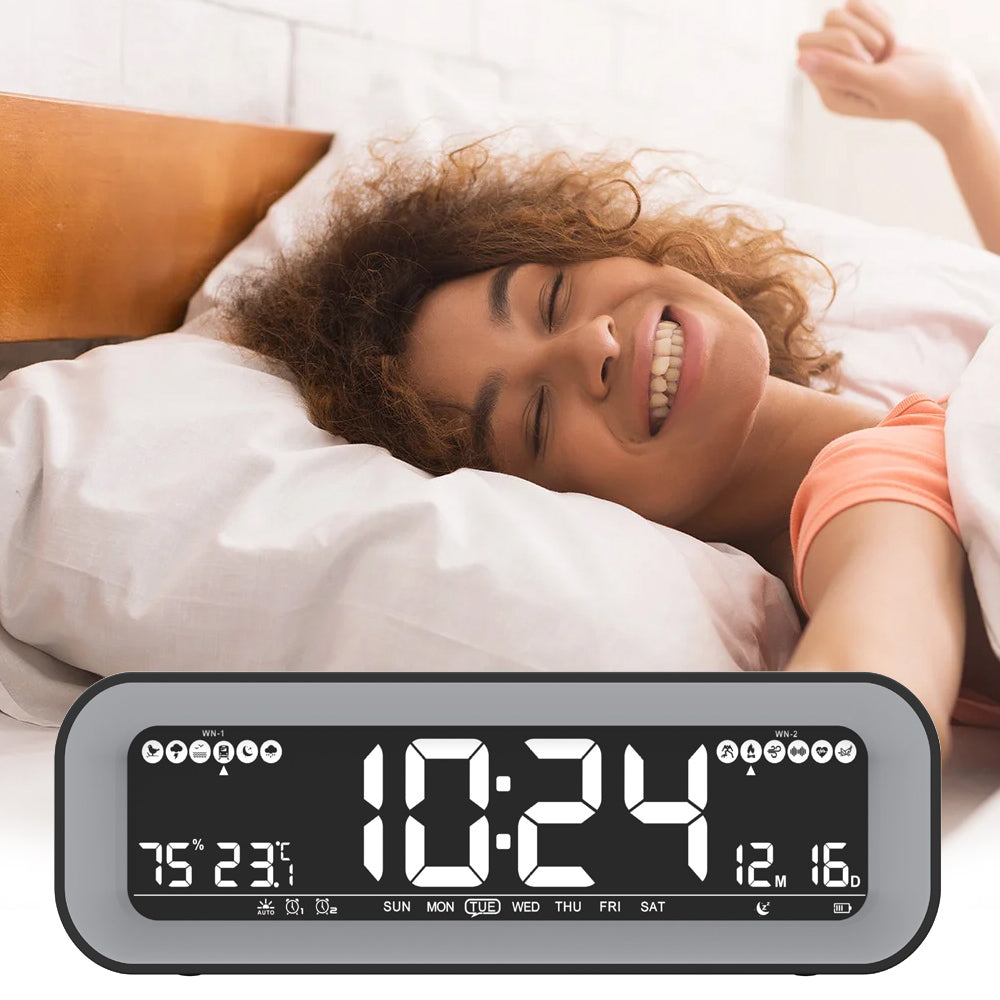 USB Interface Large Screen Digital Alarm Clock and Charger_9