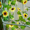 Solar Powered Decorative Sunflower LED String Fairy Lights_7