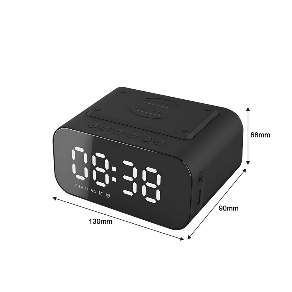 3-in-1 Wireless Bluetooth Speaker, Charger, and Alarm Clock- USB Power Supply_4