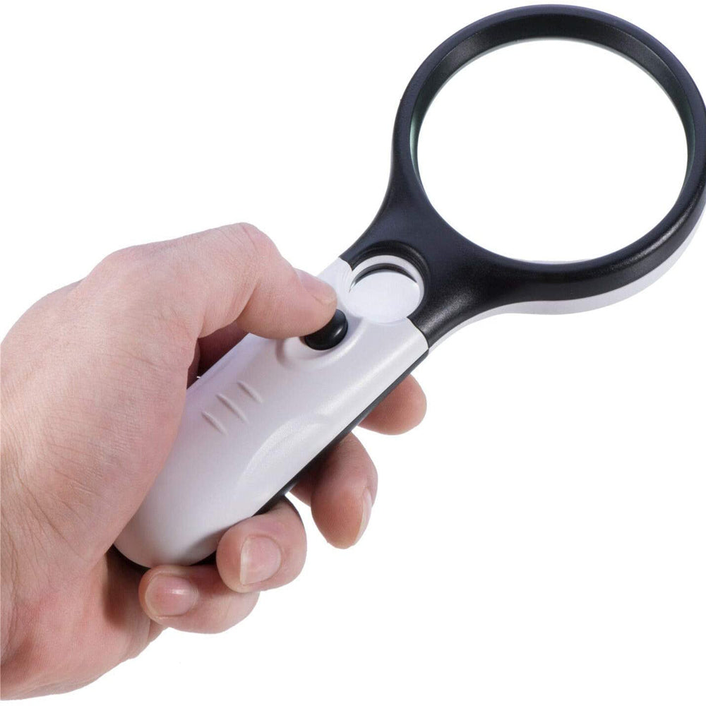 Dual Glasses Handheld Magnifying Glass with Light_1