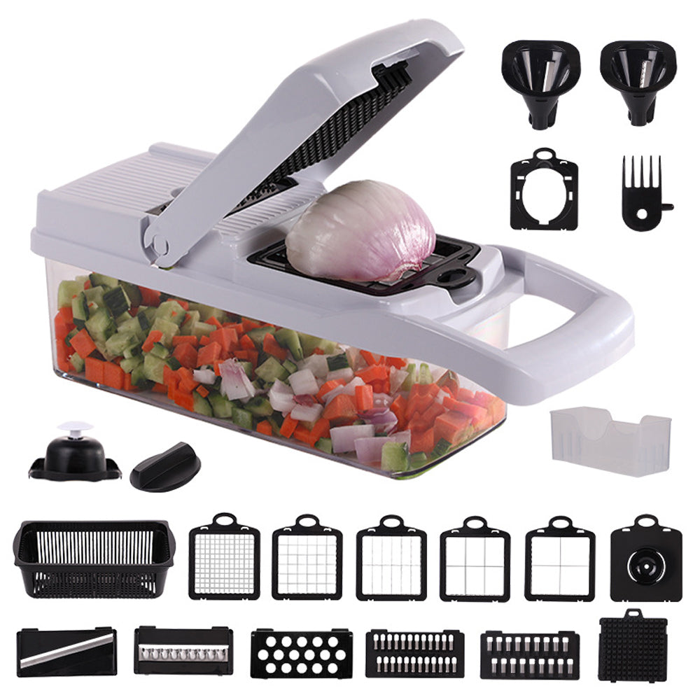 4 Blades Pro Vegetable Slicer and Dicer with Container_19