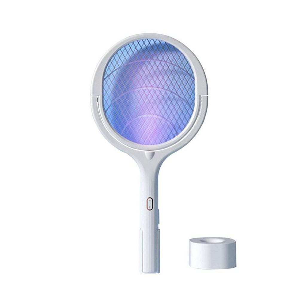 USB Rechargeable Rotating Electric Fly Swatter Racket_1