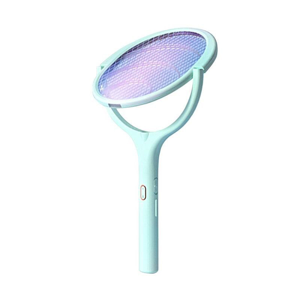 USB Rechargeable Rotating Electric Fly Swatter Racket_17