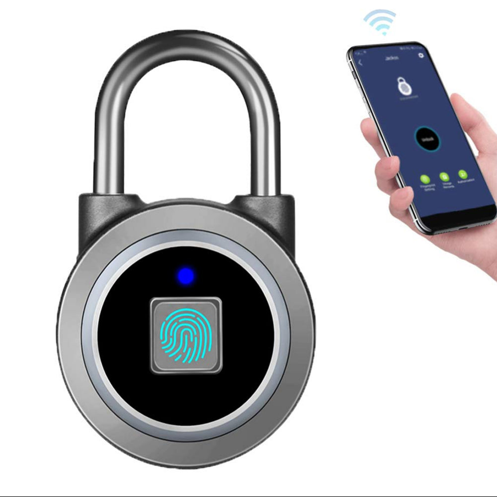 USB Charging Biometrics Fingerprint APP Support Padlock_1