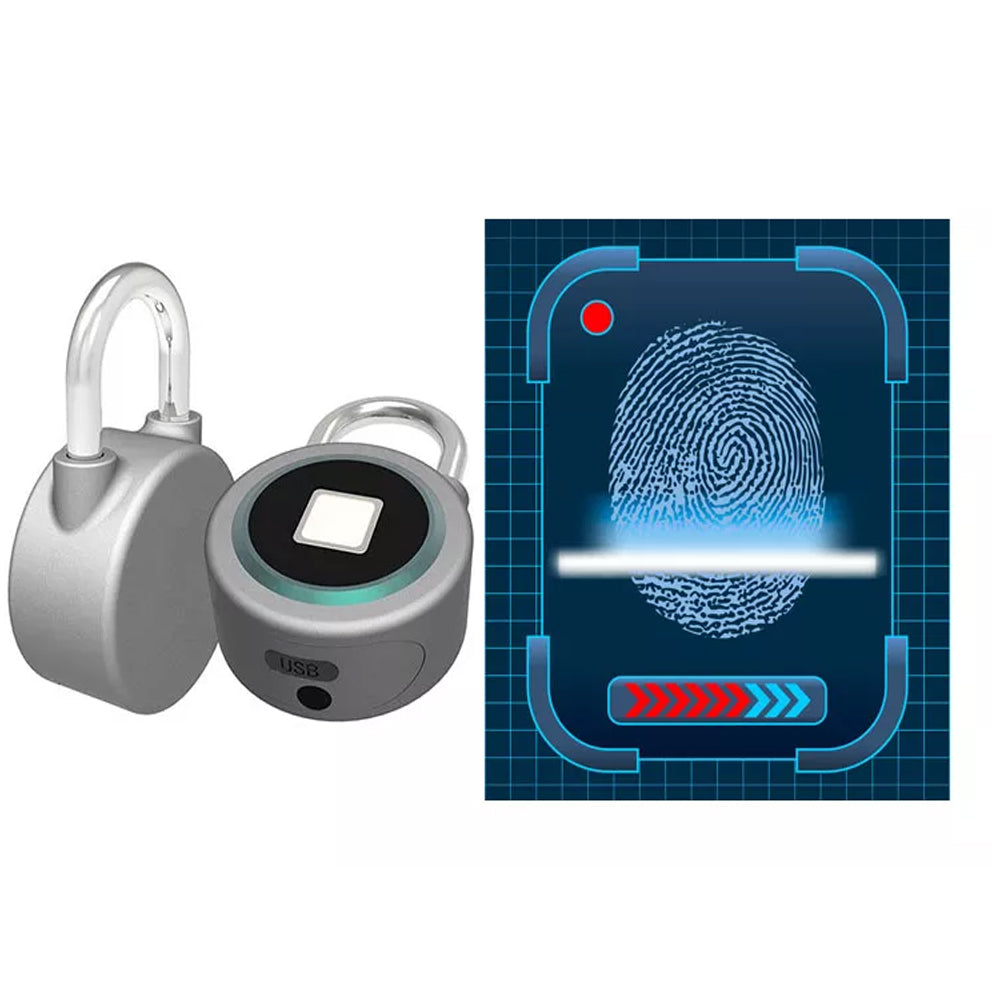 USB Charging Biometrics Fingerprint APP Support Padlock_6