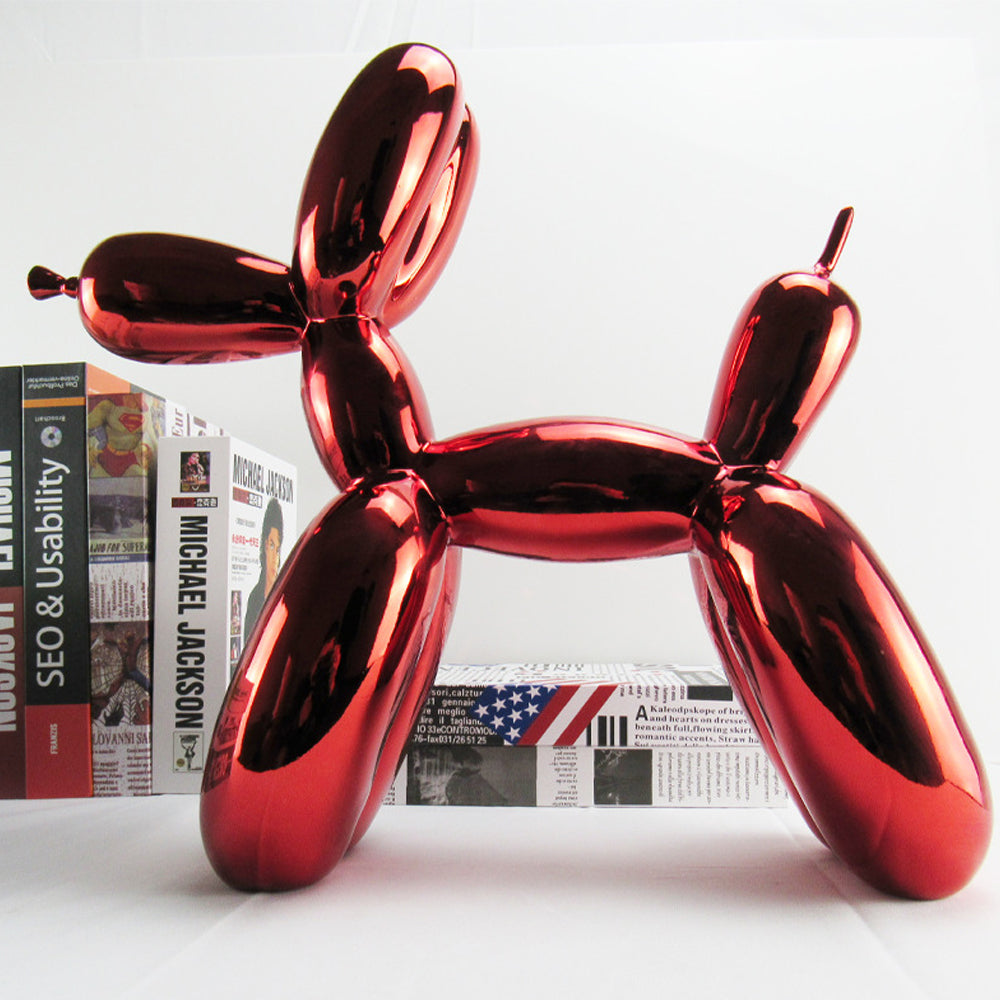 Resin Figurine Decorative Balloon Handmade Dog Sculpture_2