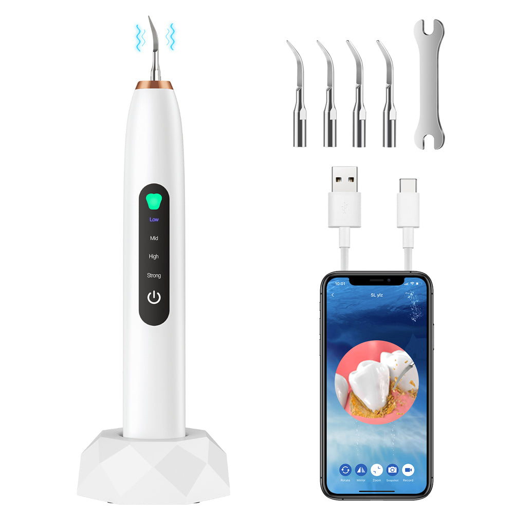 USB Charging Ultrasonic Tooth Cleaner with Visual Camera_0