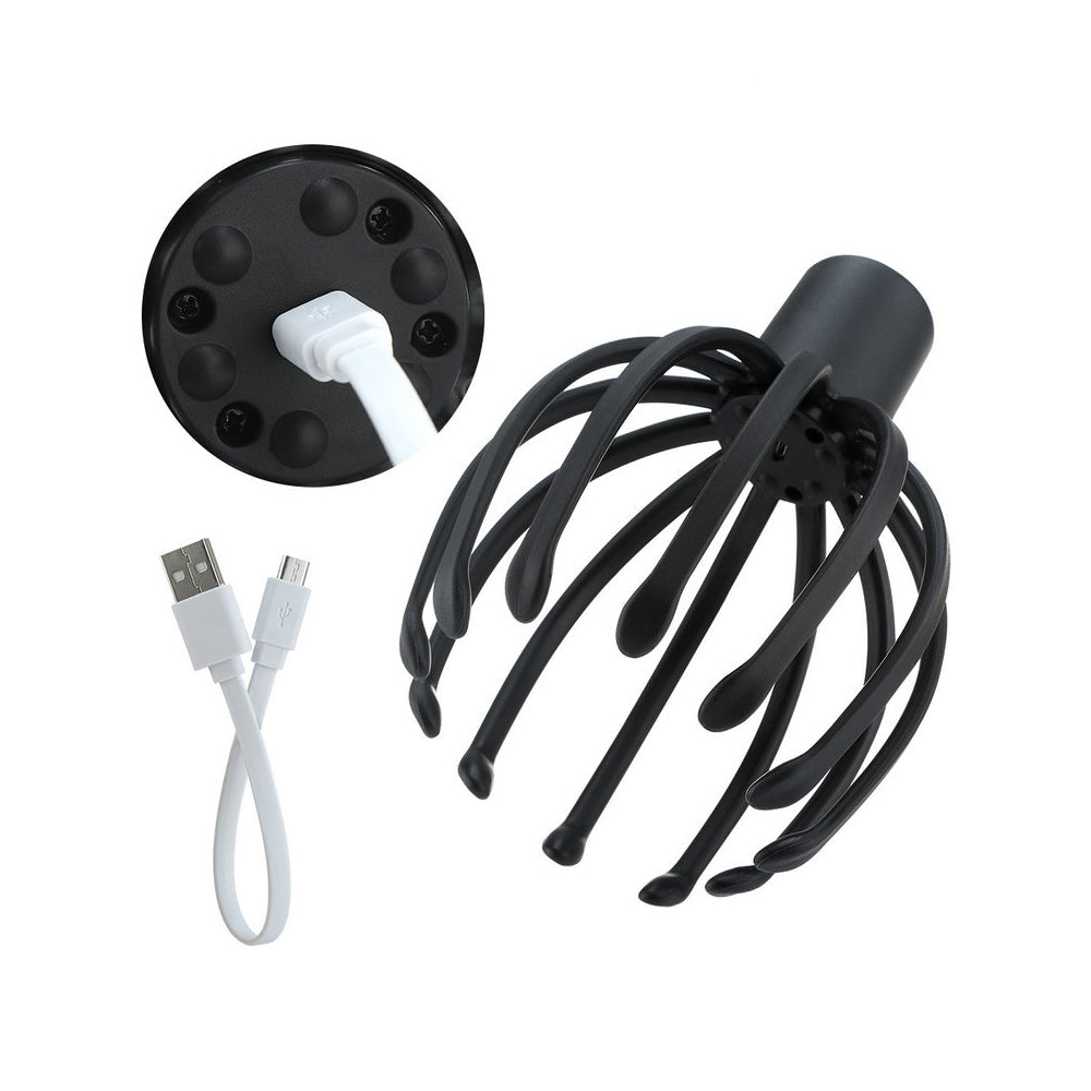 USB Charging Electric Octopus Claw Head and Scalp Massager_1