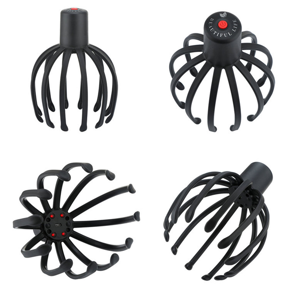USB Charging Electric Octopus Claw Head and Scalp Massager_4