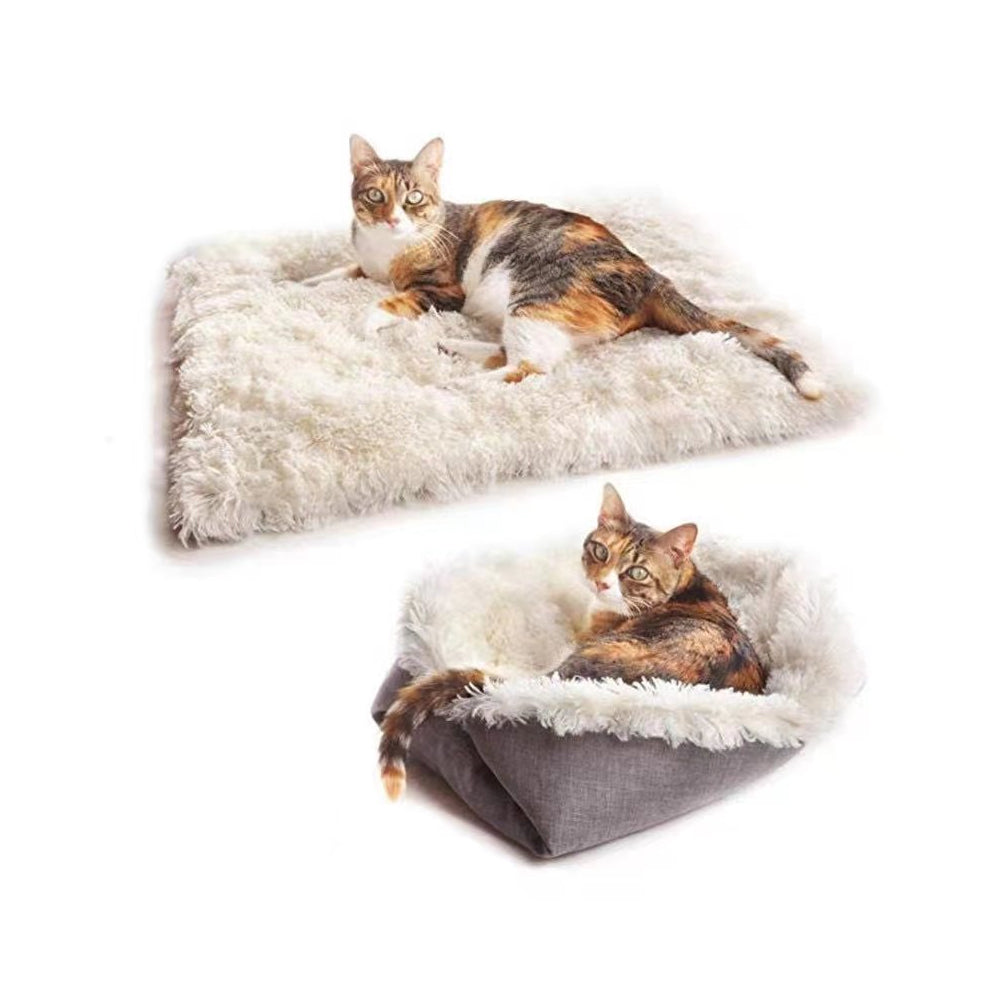 Self-Heating Cat Bed Indoor Cat Mat with Non-Slip Bottom_5