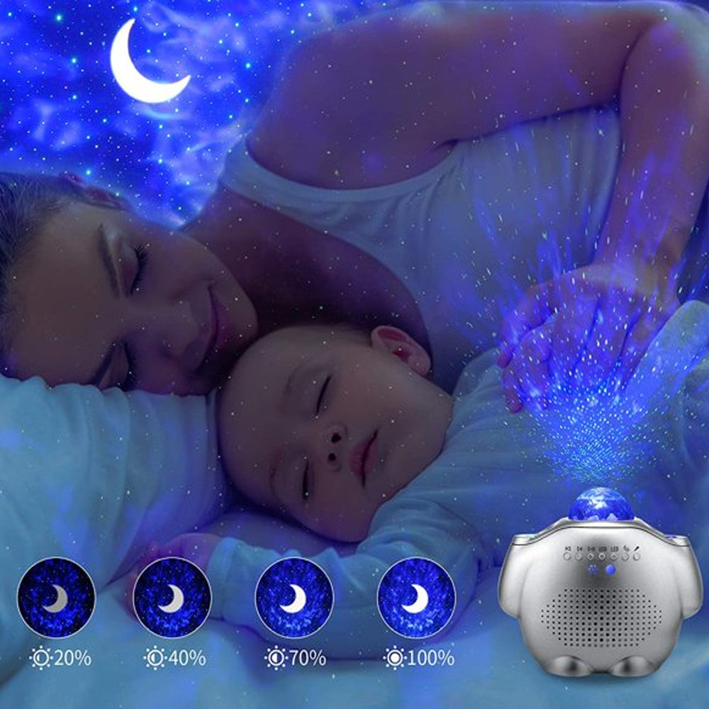 4 in 1 LED Galaxy Night Light Projector and BT Speaker-USB Rechargable_5