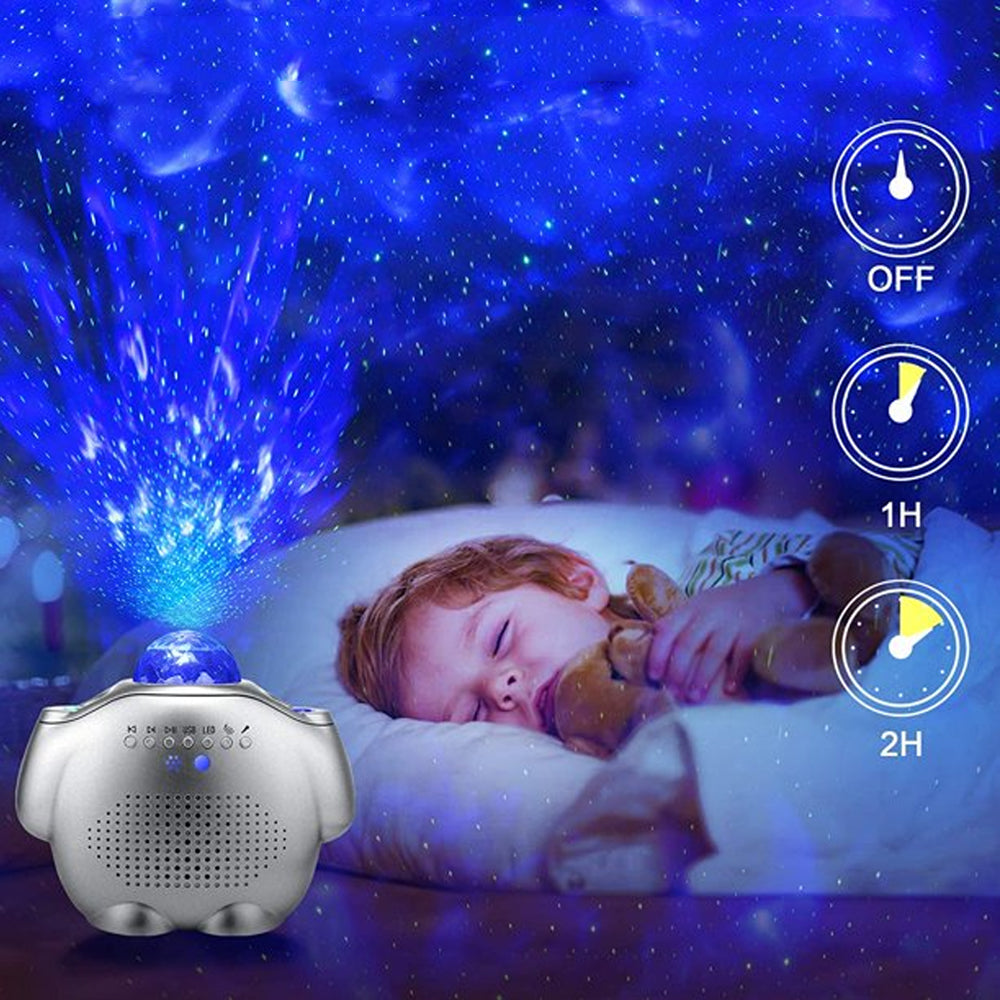 4 in 1 LED Galaxy Night Light Projector and BT Speaker-USB Rechargable_6