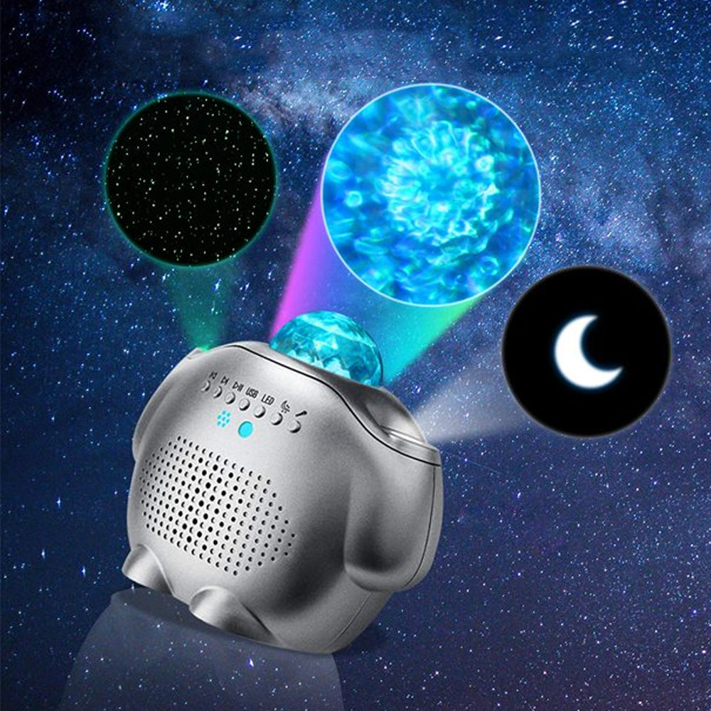 4 in 1 LED Galaxy Night Light Projector and BT Speaker-USB Rechargable_8