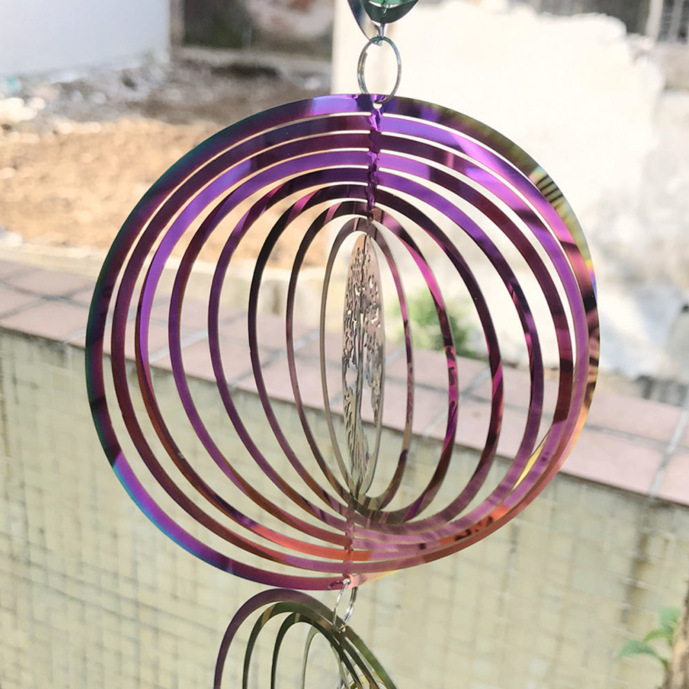 Tree of Life Rotating Wind Chime Outside Home Decor_2