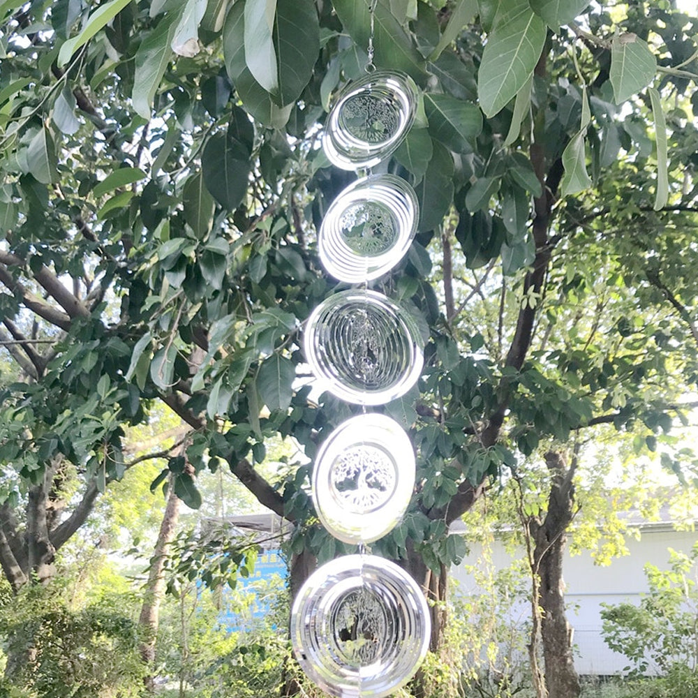Tree of Life Rotating Wind Chime Outside Home Decor_6