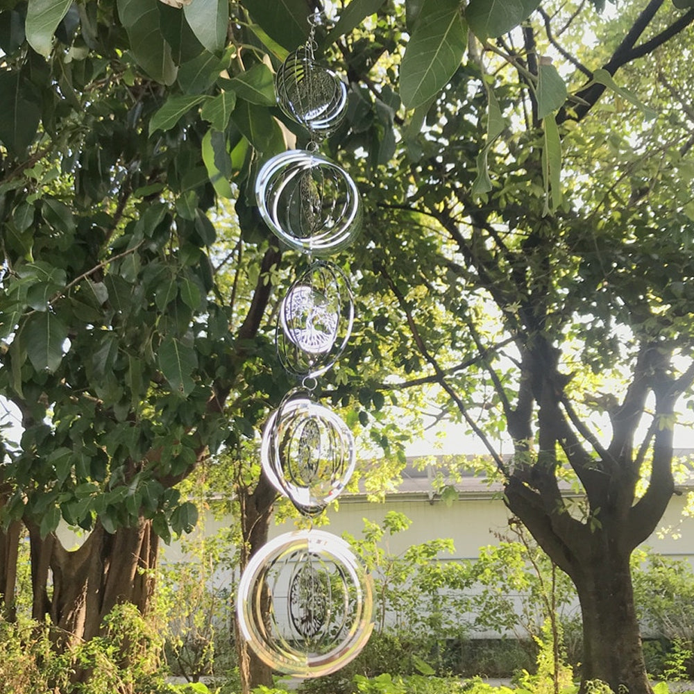 Tree of Life Rotating Wind Chime Outside Home Decor_8