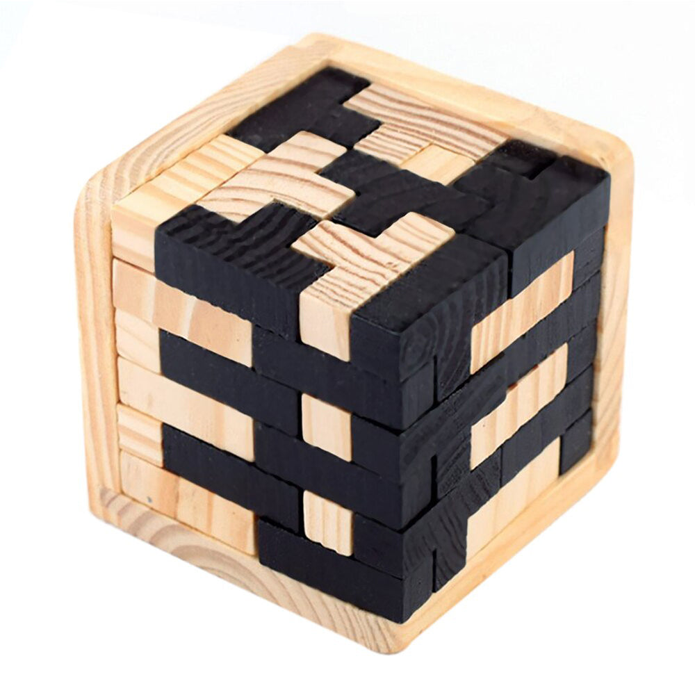 54pcs Brain Teaser 3D Wooden Puzzle Educational Toy_2