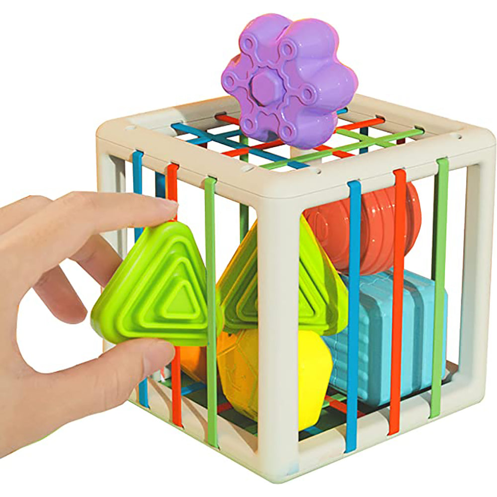Colorful Shape Blocks Sorting Game Baby Montessori Educational Toy_4