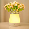 USB Rechargeable Bedside LED Lamp and Flower Vase_10