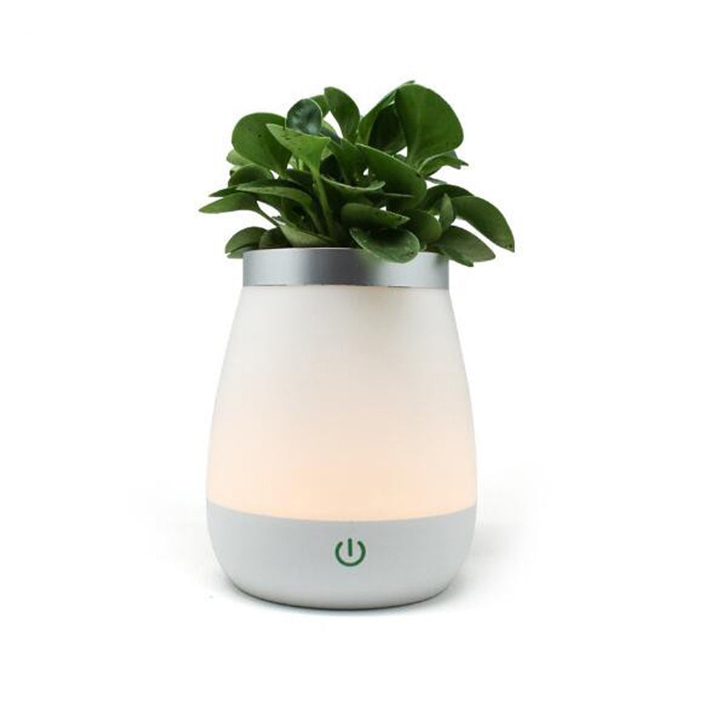 USB Rechargeable Bedside LED Lamp and Flower Vase_1