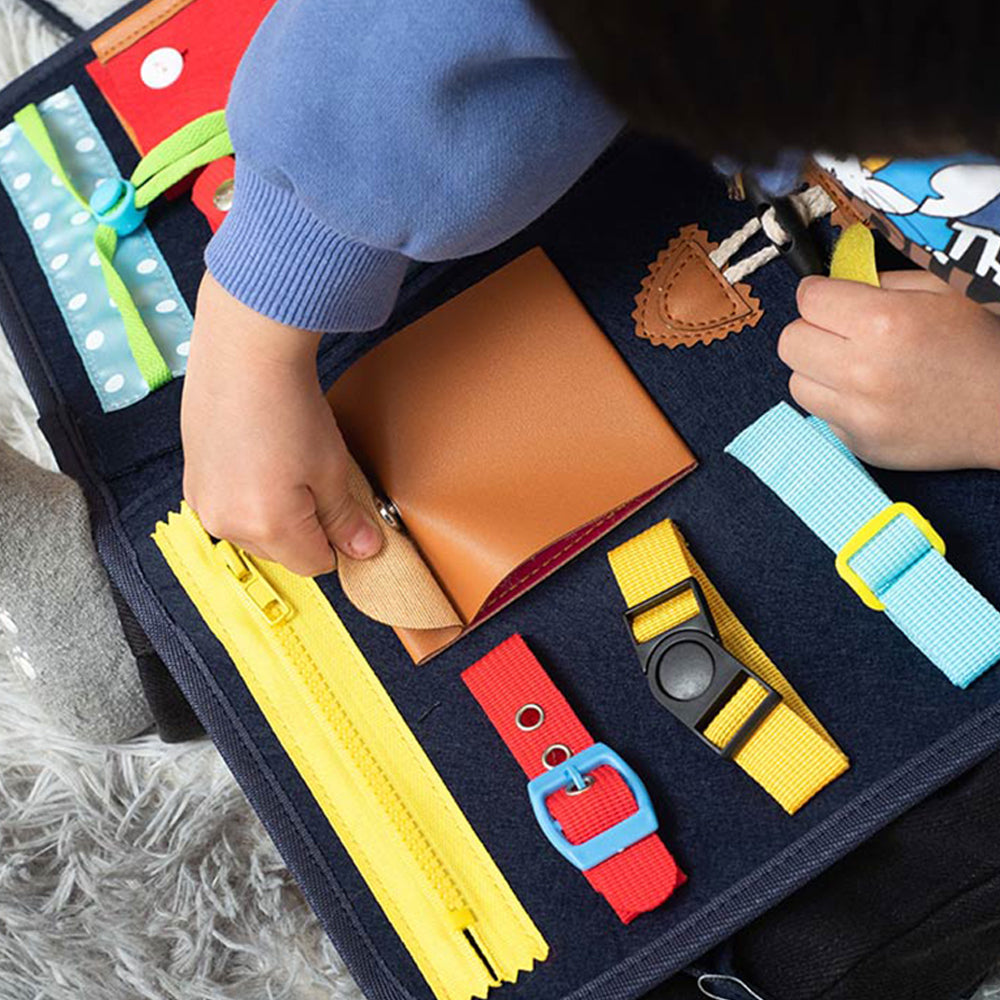 4 Layer Montessori Sensory Educational Activity Board Toy_7