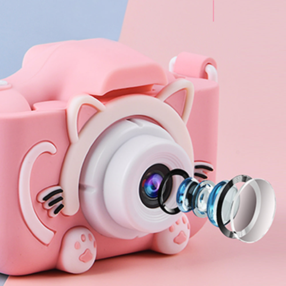 USB Rechargeable Cat Designed Children’s Digital Camera_4