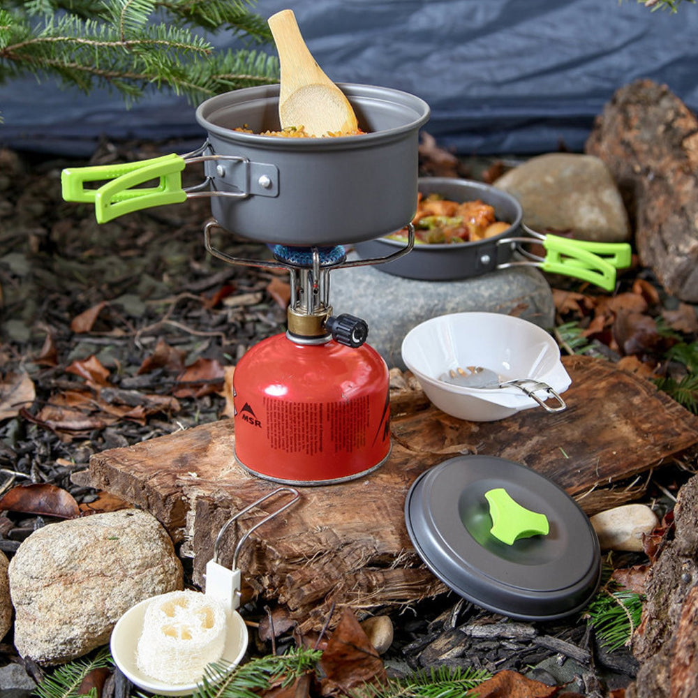 9-pcs Portable Camping and Outdoor Picnic Cooking Pots_8