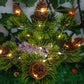 Solar Powered Christmas Tree Pine Cone Holiday Garden Lights_6