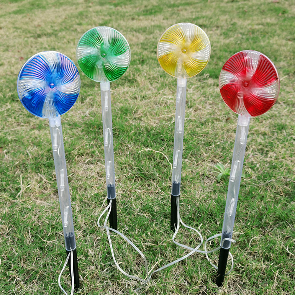 Solar Powered Candy Cane Lollipop Christmas Stake Lights_5