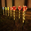 Solar Powered Candy Cane Lollipop Christmas Stake Lights_8