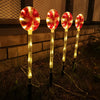 Load image into Gallery viewer, Solar Powered Candy Cane Lollipop Christmas Stake Lights_9