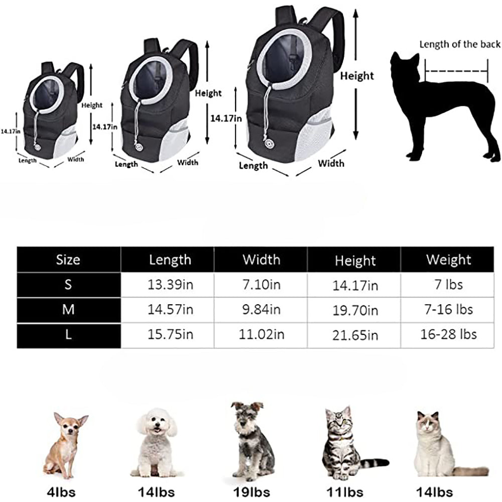 Dog Carrier Backpack, Suitable for Pets Outdoor Hiking Travel Backpack_8