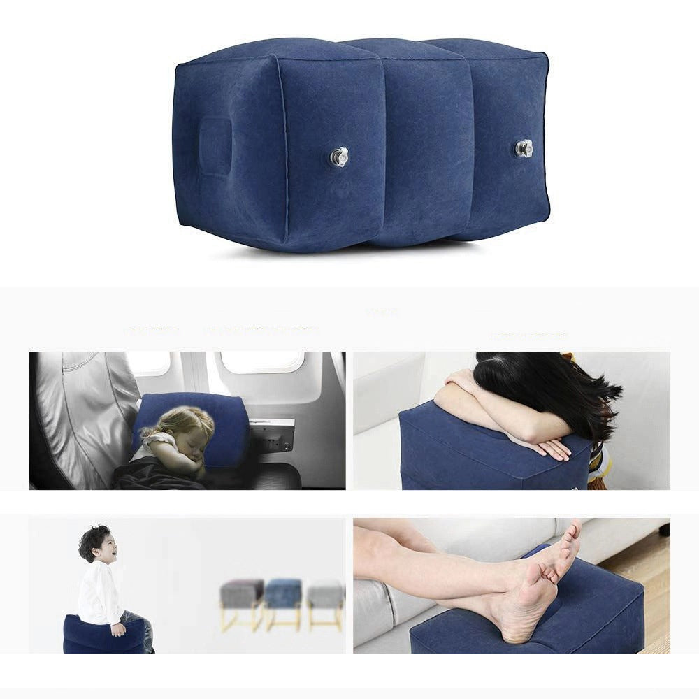 Three Layer Inflatable Portable Foot Rest with Storage Bag_7