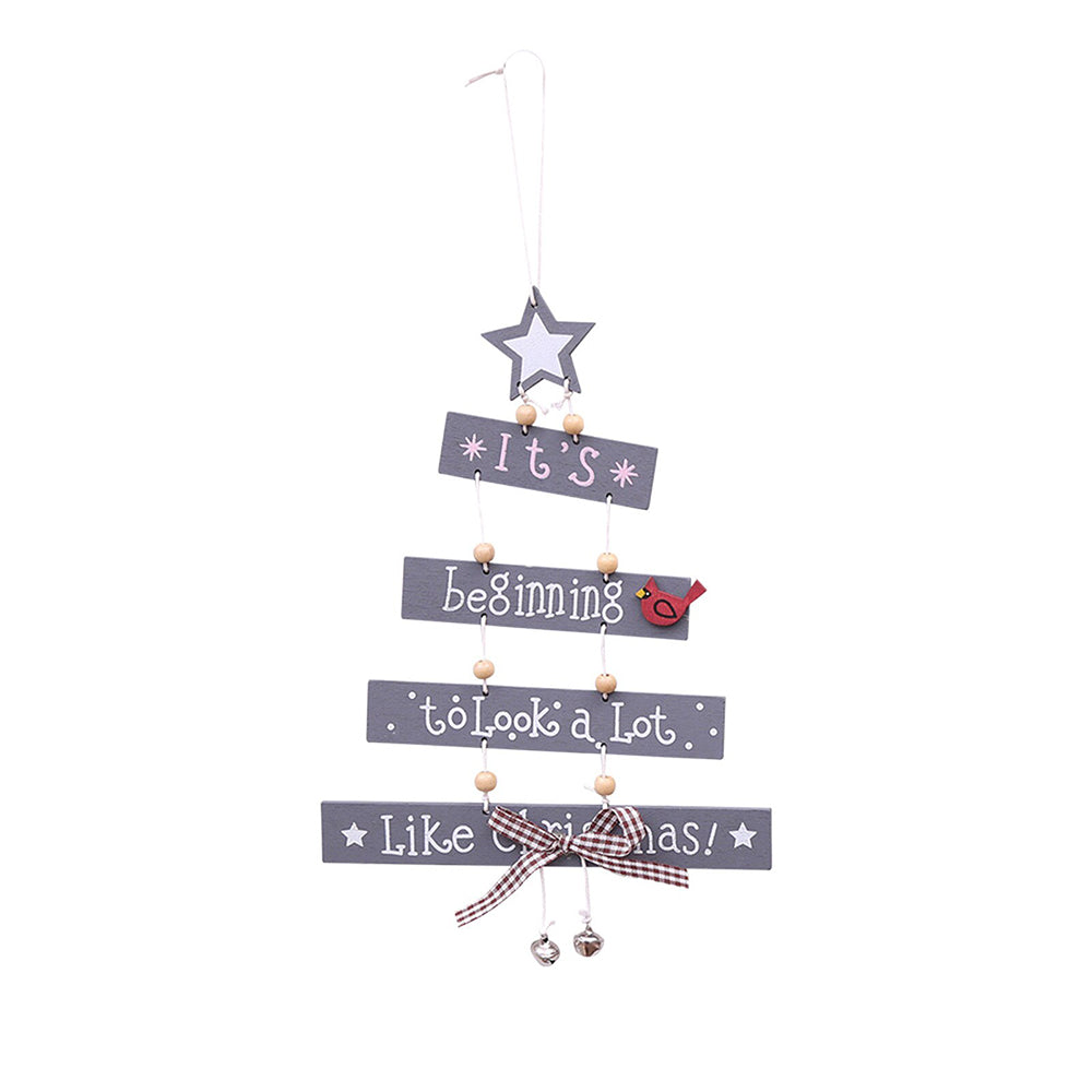 Wooden Hanging Indoor Christmas Holiday Decoration_9