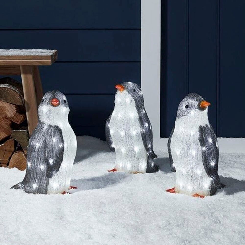 Solar Powered Outdoor 3D Penguin Holiday Decorative Light_5