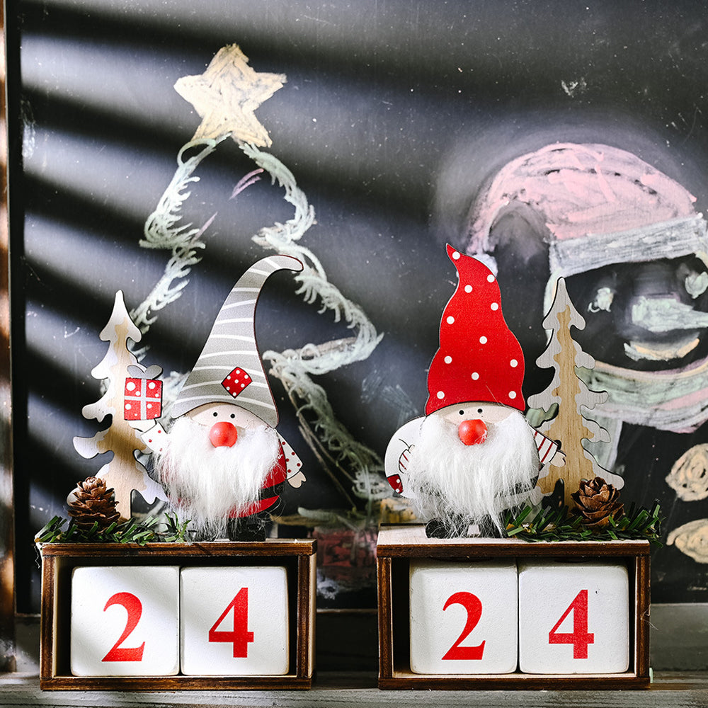 Holiday Wooden Pine Cone Christmas Countdown Calendar_3
