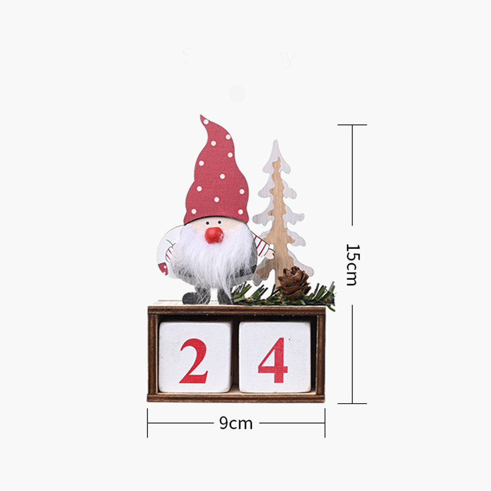 Holiday Wooden Pine Cone Christmas Countdown Calendar_6